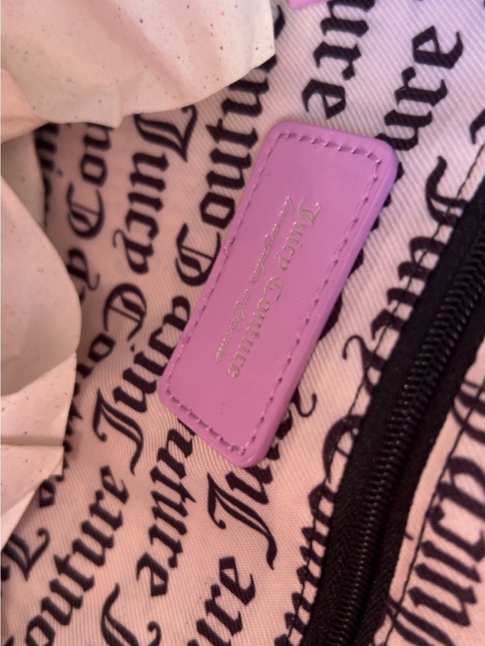 Juicy Couture Glossy Lavender Patent Mini Backpack - Picture 6 of 6